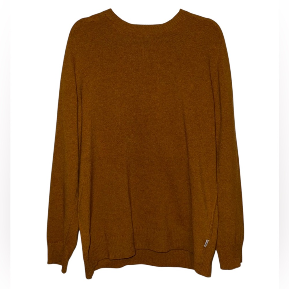 NNO7 No Nationality Men's Cumin 100% Wool Edward Crew Neck Sweater- Size Large